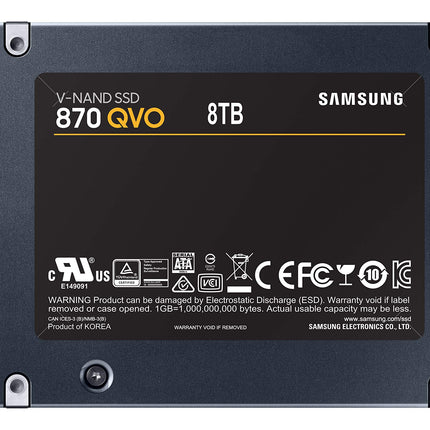 SAMSUNG 870 QVO SATA III SSD 8TB 2.5" Internal Solid State Drive, Upgrade Desktop PC or Laptop Memory and Storage for IT Pros, Creators, Everyday Users, MZ-77Q8T0B [Canada Version]