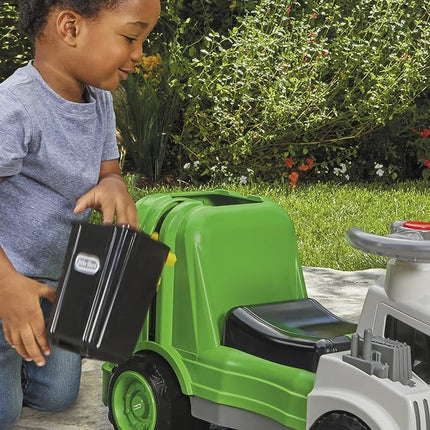 Little Tikes Dirt Diggers Garbage Truck Scoot - Ride-On with Working Horn, Trash Bin, and Wheels - Suitable for Indoor & Outdoor Use - Themed Toy for Boys & Girls - For Ages 2 to 5 Years