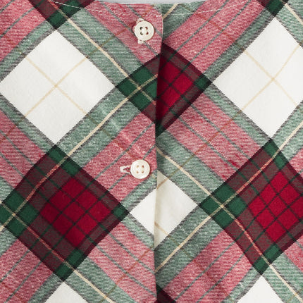 Gymboree Girls' and Toddler Christmas Holiday Dresses Seasonal, Apple Plaid, 18-24 Months