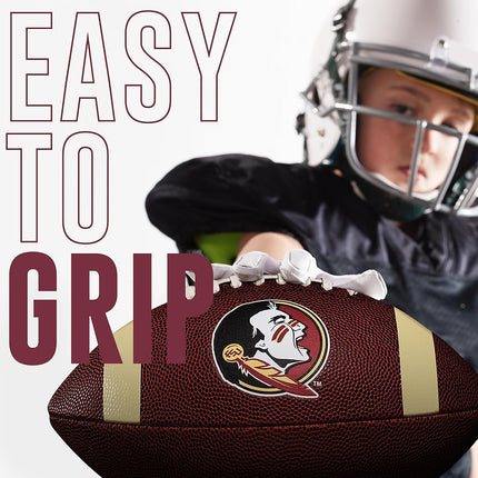 Franklin Sports Florida State Seminoles Kids NCAA Youth Football - Official College Team Junior Footballs with Team Logos for Kids - Junior Size PVC Ball - Backyard + Tailgate Ball - 8.5"