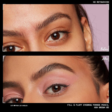 NYX Professional Makeup Fill & Fluff Eyebrow Pomade Pencil - Ash Brown