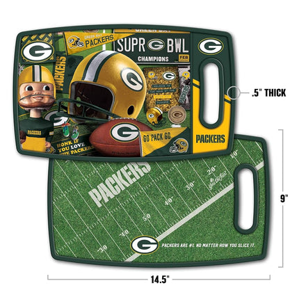 YouTheFan NFL Green Bay Packers Retro Series Cutting Board, Medium