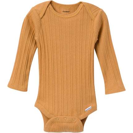 Gerber Unisex Baby Multi-pack Onesies Bodysuits (Short and Long Sleeve), Red, 0-3 Months