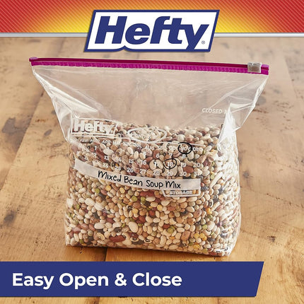 Hefty Slider Storage Calendar Bags, Gallon Size, 120 Count