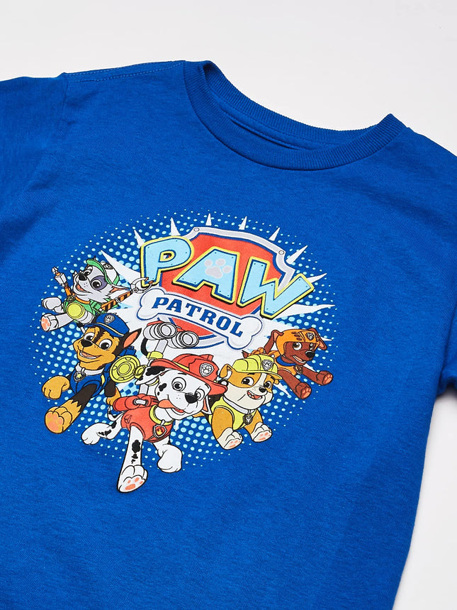 Nickelodeon Paw Patrol Little Boys' Group T-Shirt, Royal, Medium-5/6