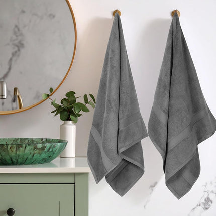 Home City, 100% Cotton, Towel Set, Charcoal - Towel