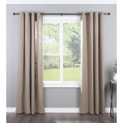 Decopolitan 1-Inch Urn Single Window Treatment Rod Set, 18 to 36-Inch, Antique Bronze