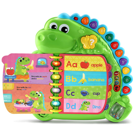 Libro del alfabeto El día delicioso del dinosaurio de LeapFrog, verde