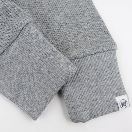 HonestBaby Honest Pants Joggers Pull on 100% Organic Cotton for Infant Baby and Toddler, Boys, Girls, Unisex, Gray Heather, 6-9 Months