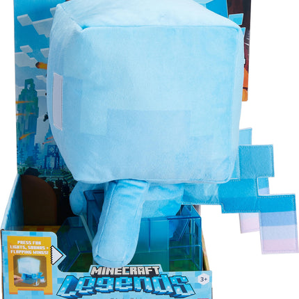 Mattel Minecraft Plush Allay with Lights, Sounds & Posable Wings, Includes Lamp Feature, Collectible Toy Inspired by The Video Game Character
