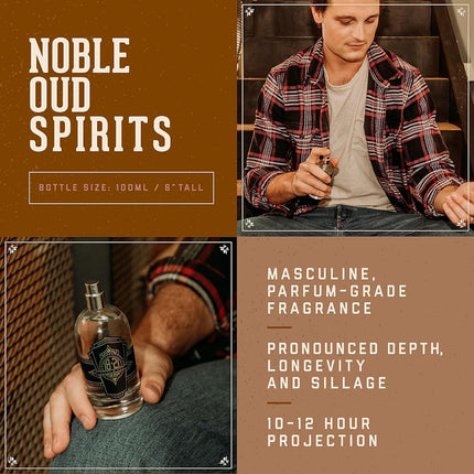 Spirits - Noble Oud by 18.21 Man Made for Men - 3.4 oz Parfum Spray