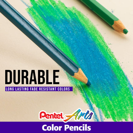 Pentel ARTS Pencils 36/P ASST, Assorted Colors, 36 Pack