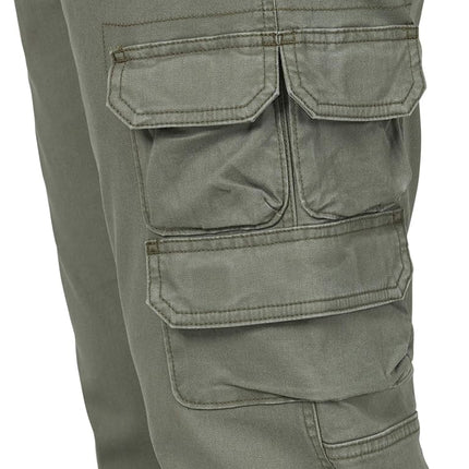 Wrangler Authentics Men's Regular Tapered Cargo Pant, Dusty Olive, 29W x 30L