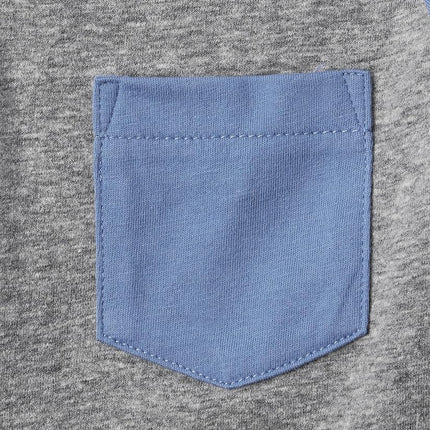 The Children's Place Boys' Short Sleeve Layering Tee 4-Pack, Blue/Lt Blue Stripe/White/Grey, XX-Large