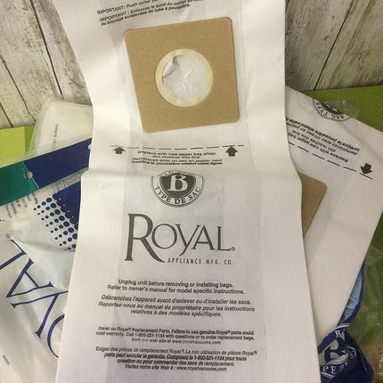 Royal AX-AY-ABHI-04536 Type B Vacuum Bags-10 per Pack, Paper, White
