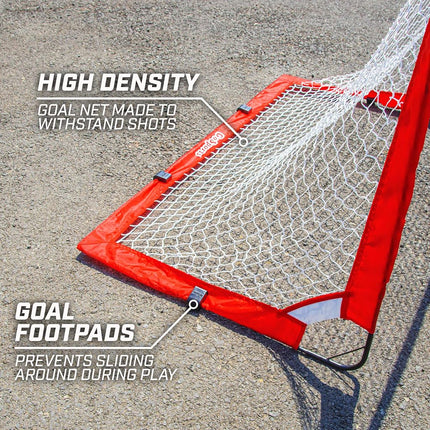 GoSports Hockey Street Set - Includes Pop-Up Goal and 2 Hockey Sticks with 2 Hockey Street Balls