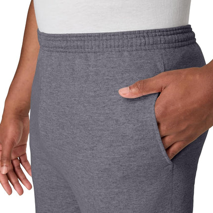 Hanes Men's EcoSmart Fleece Sweatpant with Pockets, Charcoal Heather, X-Large