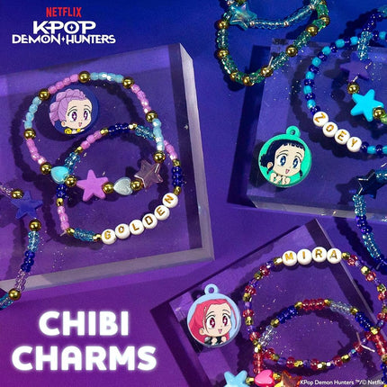 Kpop Demon Hunters™ Friendship Bracelet Kit, 3-Pack, Rumi, Mira & Zoey Bracelet Making Kits, Beads for Jewelry Making, Kpop Charms & Travel-Friendly Bead Case, Official K Pop Demon Hunters Merch