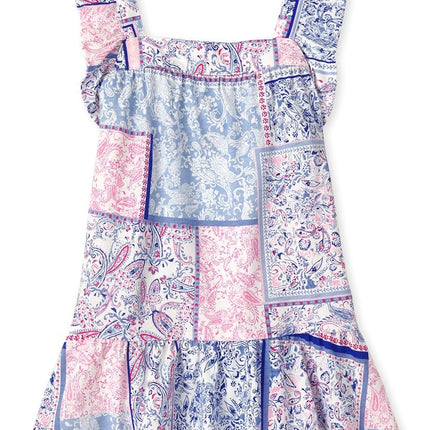 The Children's Place Baby Girls' and Toddler Sleeveless Dressy Special Occasion Dresses, Navy Flutter, 3T
