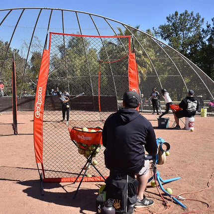 GoSports 7 ft x 4 ft I Screen - Baseball & Softball Pitcher Protection Net, must-have for Safe Training