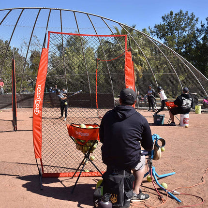 GoSports 7 ft x 4 ft I Screen - Baseball & Softball Pitcher Protection Net, must-have for Safe Training