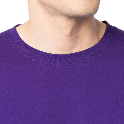 Camisetas de algodón Eversoft para hombre Fruit of the Loom (S-4XL), cuello redondo - paquete de 2 - morado, extragrande