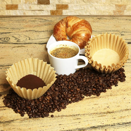 8-12 Cup Basket Coffee Filters Natural Unbleached