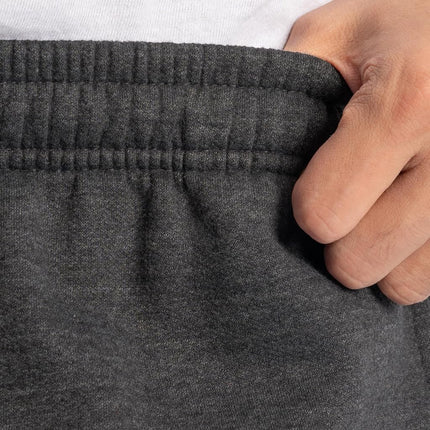 Fruit of the Loom Eversoft Fleece Sweatpants with Pockets, Moisture Wicking & Breathable, Sizes S-4X, Elastic Bottom - Black Heather, Medium