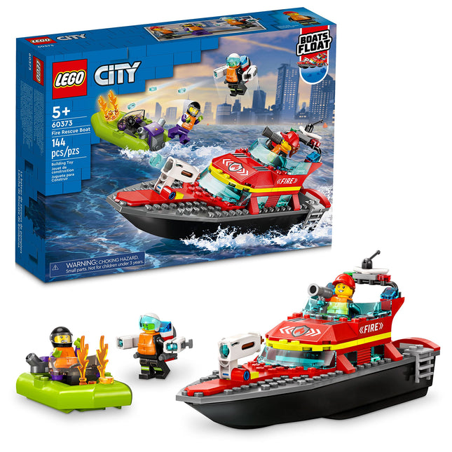 LEGO City Fire Rescue Boat Building Set - Floatabl