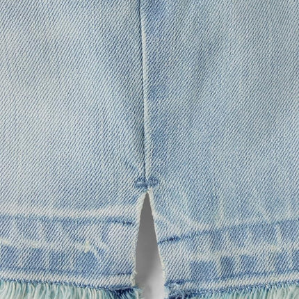 The Children's Place Girls' Denim Midi Shorts, Rowena Wash, 6