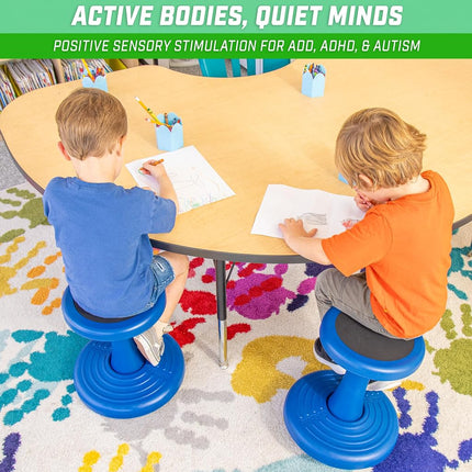GoSports 14 Inch Wobble Chair - Sensory Stool for Active Kids - ADHD Chair for Classrooms or Home