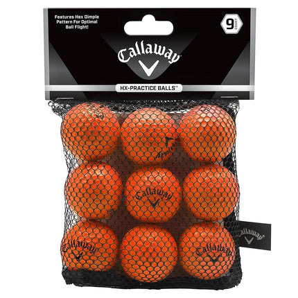 Callaway Soft Flight Balls with Hex Pattern (Pack of 9) - Orange