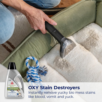BISSELL Little Green PET-PRO-OXY Formula for Portable Carpet Cleaners Spot & Stain, 60 oz, 2034F