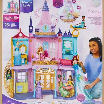 Mattel Disney Princess Ultimate Castle, 4 Ft Tall w/ Lights and Sounds