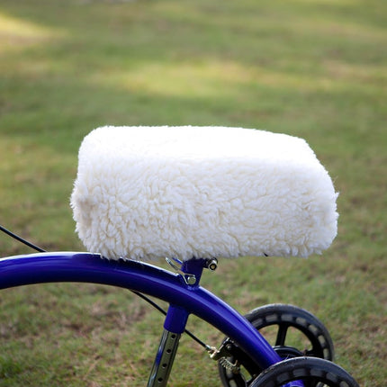KneeRover Deluxe Synthetic Sheepskin Knee Walker Kneepad Cover with Thick Comfortable Padding