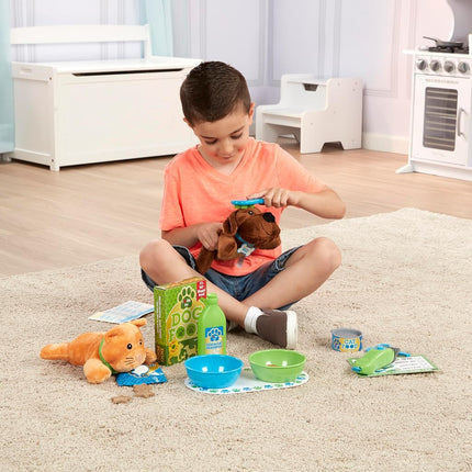 Melissa & Doug Feeding & Grooming Pet Care Play Set