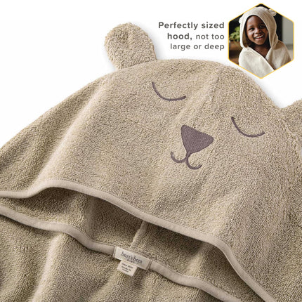 Burt's Bees Baby & Toddler Serviettes à Capuche, Coton Bio, Essentiels de Bain, Serviette Douce pour Enfants