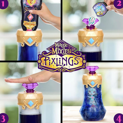Magic Mixies Pixlings. Marena The Mermaid Pixling. Create and Mix A Magic Potion That Magically Reveals A Beautiful 16.5cm (6.5") Pixling Doll Inside A Potion Bottle!