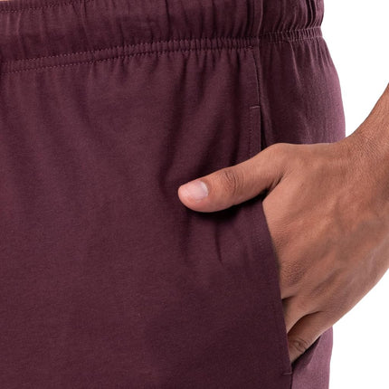 Fruit of the Loom Men's 1-Pack Extended Sizes Jersey Knit Sleep Pant, Dark Red, 3XL Tall