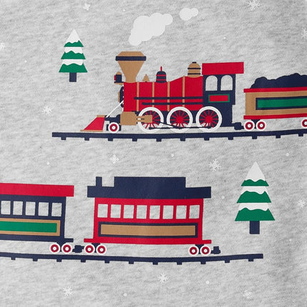 Conjunto de 2 piezas de sudadera y pantalón de chándal para bebés y niños pequeños de The Children's Place, Sprucshad Train Cargo, 2T