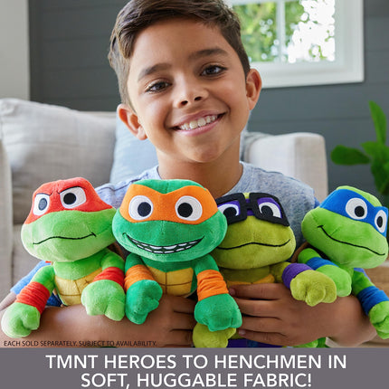 Mattel Tortugas Ninja Mutantes Adolescentes: Caos Mutante Peluches Paquete de 4 de Leonardo, Michelangelo, Raphael y Donatello de 8 Pulgadas, Película TMNT