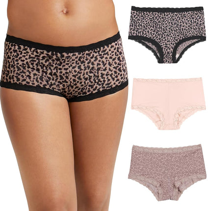 Maidenform Women's Boyshort Underwear, Microfiber 