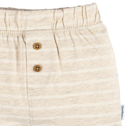 Gerber Baby paquete de 3 shorts tejidos, multicolor, recién nacido