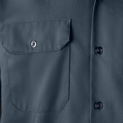 Dickies Men's Short Sleeve Work Shirt, Airforce Blue, 3X-Large Big Tall