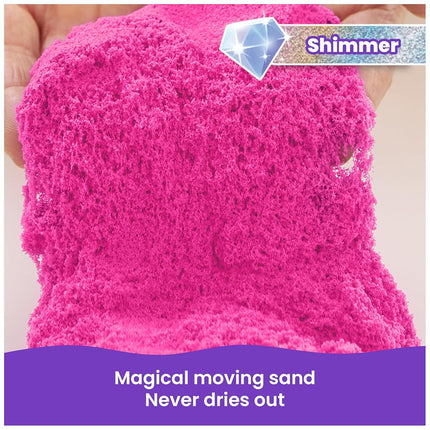 Kinetic Sand 2lb Shimmer Pink, Moldable Play Sand Sensory Toys, Ages 3+