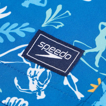 Bañador de natación Speedo Boy de largo medio estampado Redondo