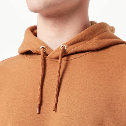 Carhartt Men's Midweight Sleeve Logo Hooded Sweatshirt (Regular and Big & Tall Sizes) Sweatshirt (Pack of 1), Carhartt Brown, XXL Tall