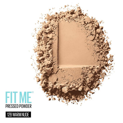 Maybelline New York Fit Me Matte + Poreless Pressed Face Powder Makeup, Warm Nude, 0.28 Ounce, Pack of 1