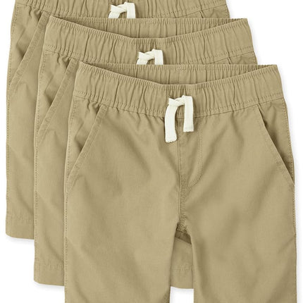 The Children's Place Boys' Pantalones Cortos Deportivos de Mezclilla para Niños, LINO, 16