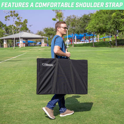 GoSports Premium Cornhole Carrying Case (Tailgate Size),Black,3' x 2'